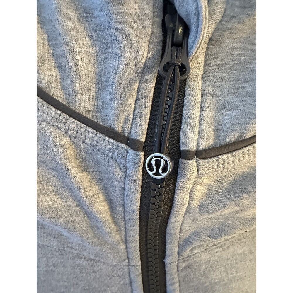 LULULEMON LIVE SIMPLY HOODIE HOODY JACKET II HEATHERED MEDIUM GREY SIZE 4 - Picture 5 of 8